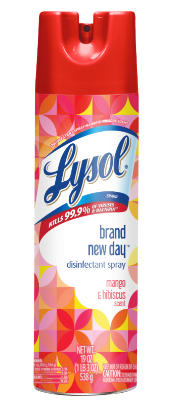 LYSOL Disinfectant Spray  Brand New Day  Mango  Hibiscus Discontinued July 2023